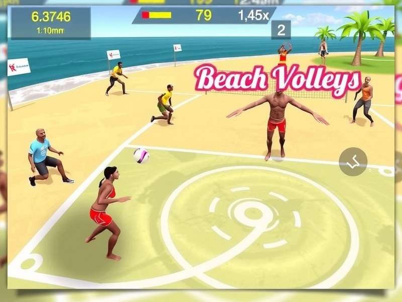 Beach Volley India Warriors Gameplay Screenshot